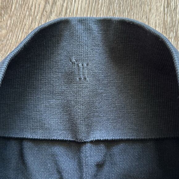 Lululemon Ebb & Flow Ruched Crop Leggings Size 6 Deep Coal Seamless Mid Rise - Picture 3 of 5